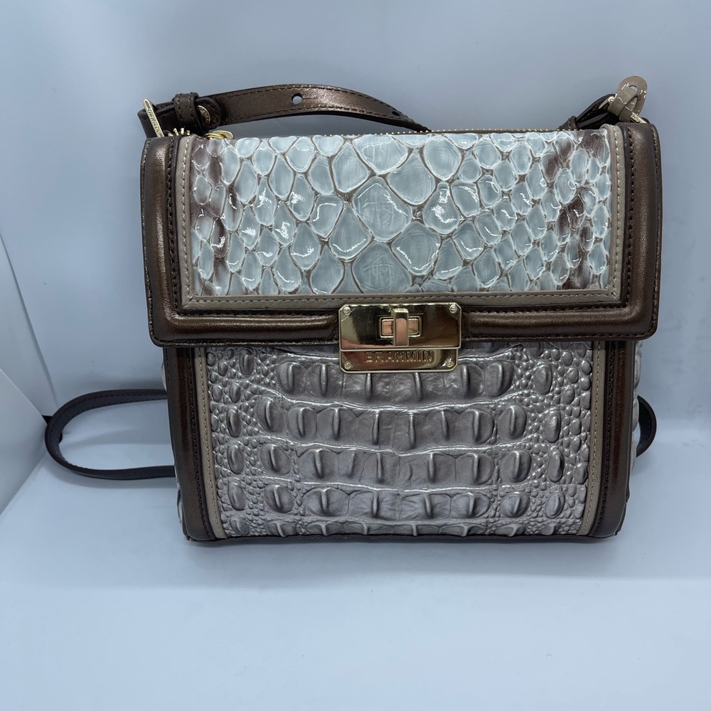 Brahmin Women's NWT Brahmin Sky Manhattan Carlisle - New Crossbody Bag